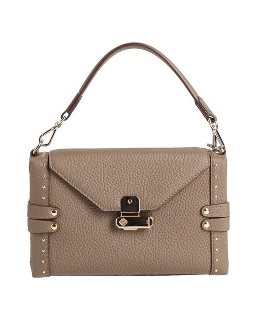 Moreau Paris Brown Khaki Handbag Leather