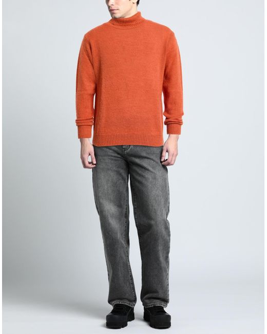 Retois Rollkragenpullover in Orange für Herren Lyst AT
