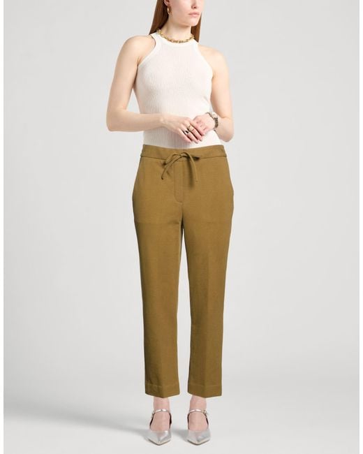 Circolo 1901 Natural Military Pants Cotton, Elastane