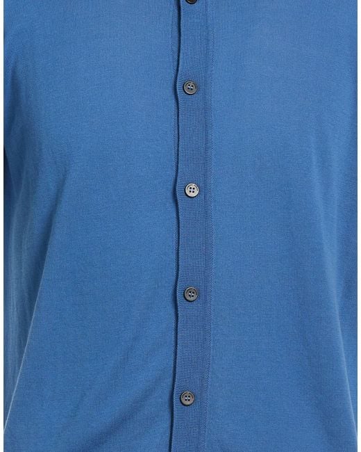 Roberto Collina Blue Polo Shirts for men