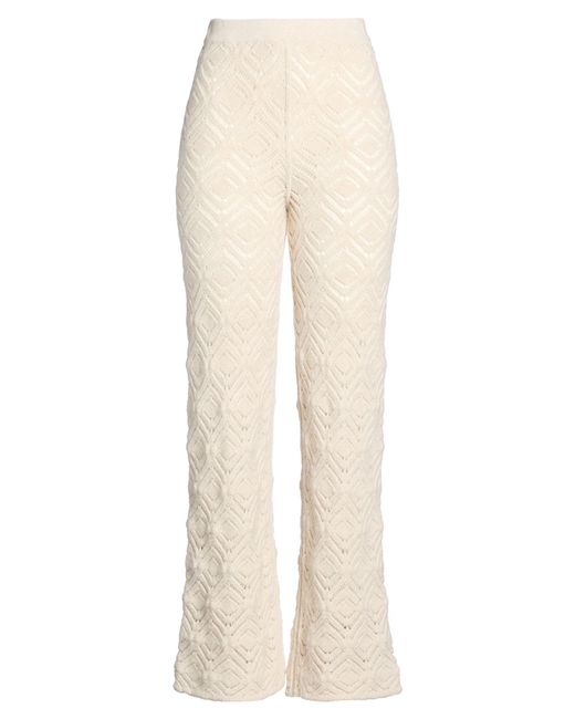 Bruno Manetti Natural Pants Virgin Wool, Elastane
