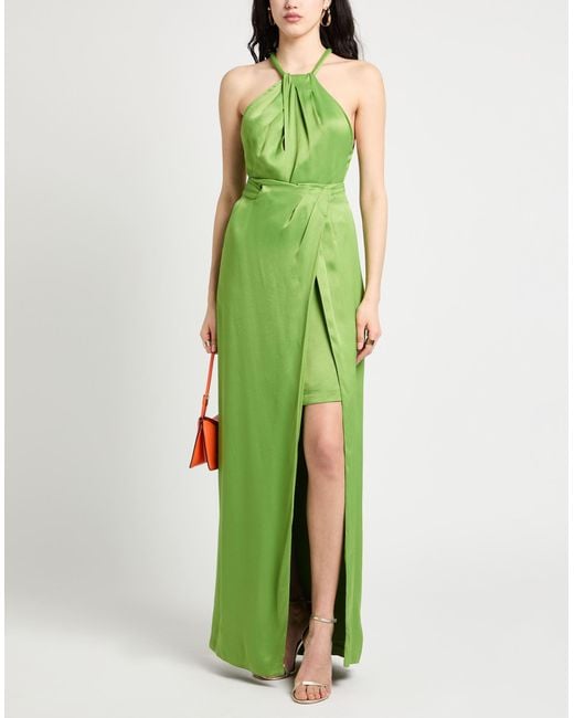 Nenette Green Maxi Dress Viscose, Elastane