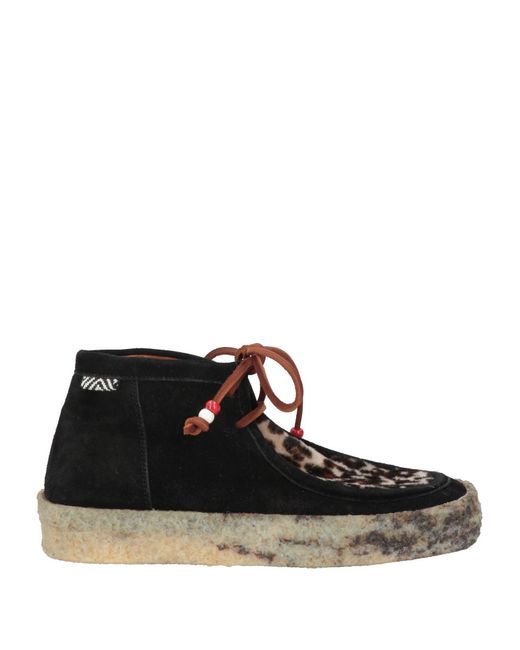 HAANI Black Ankle Boots Leather