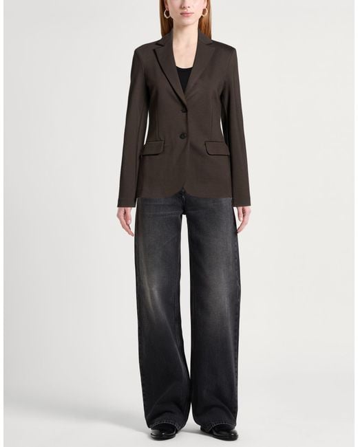 Ottod'Ame Black Blazer Viscose, Nylon, Elastane