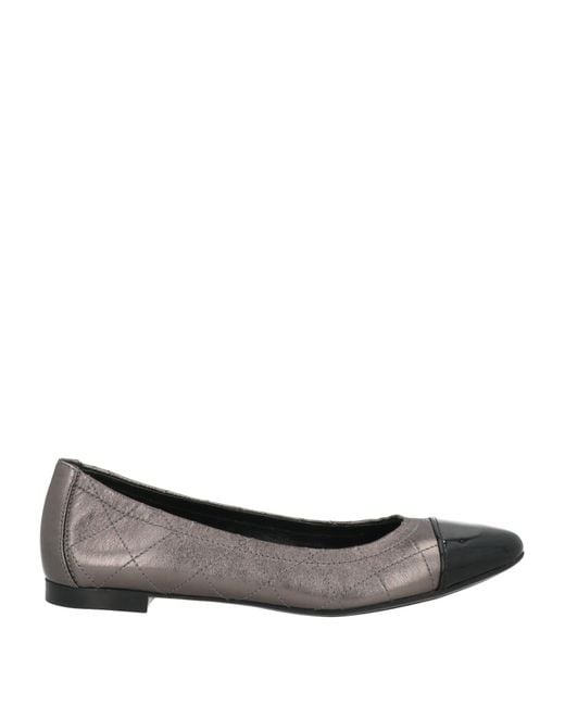 Agl Attilio Giusti Leombruni Gray Ballet Flats Leather