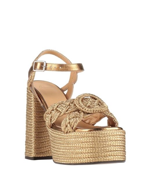 Castaner Metallic Sandals