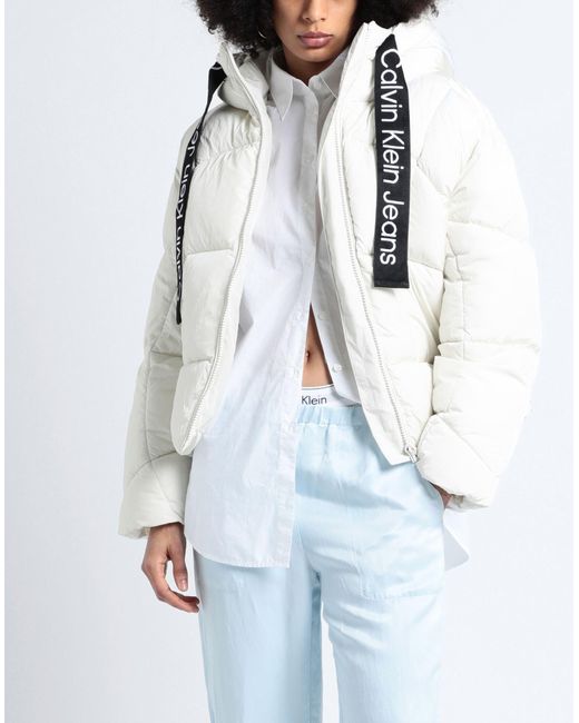 Plumífero y acolchado Calvin Klein de color White