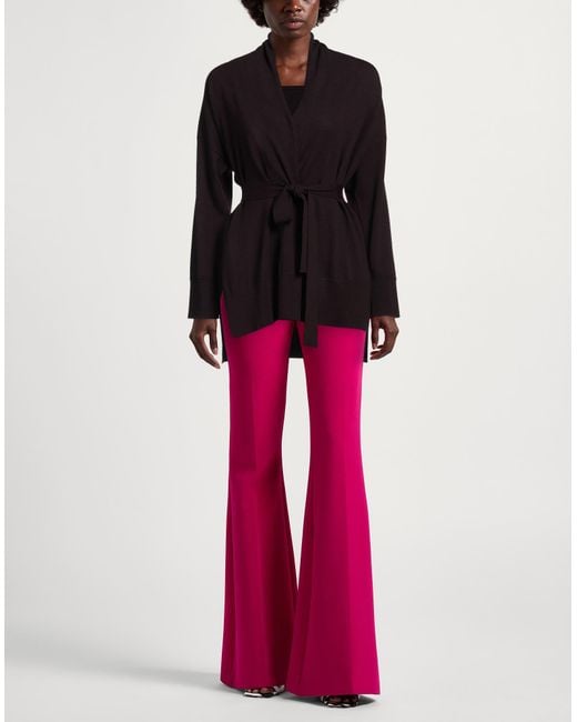 Alpha Studio Black Plum Cardigan Merino Wool