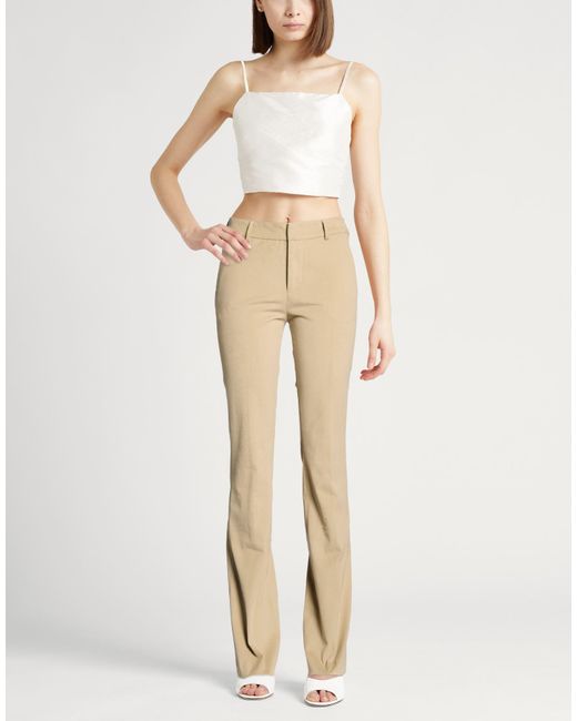 PT Torino Natural Khaki Pants Cotton, Elastane