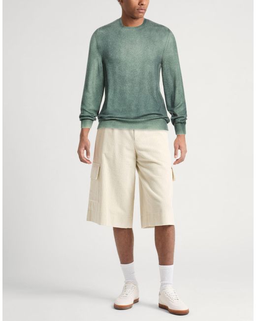 Fedeli Green Sweater Cashmere for men