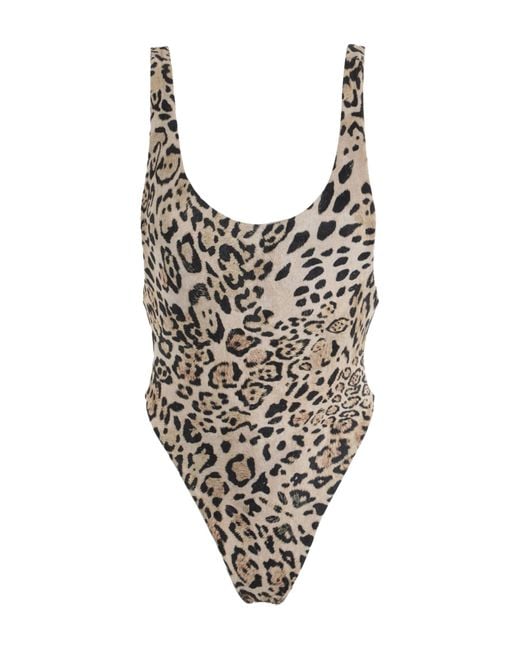 Reina Olga Onepiece Swimsuit in Brown Lyst