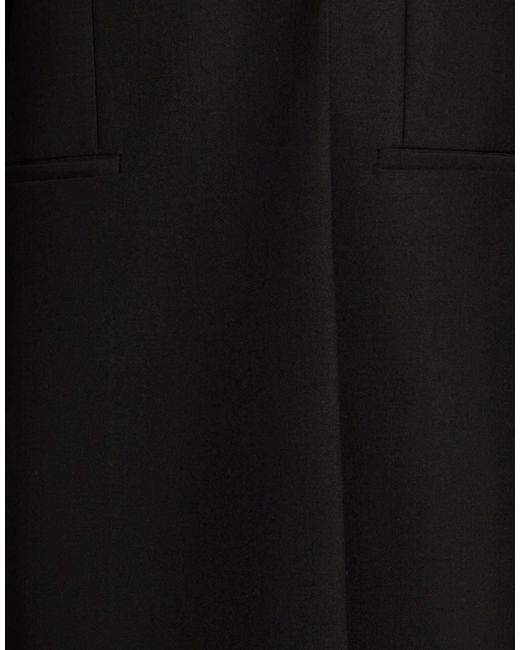Rohe Black Coat Polyester, Virgin Wool, Lyocell