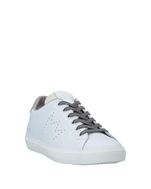 Sneakers di Leather Crown in White