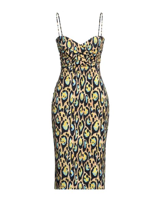 Roberto Cavalli Metallic Midi Dress