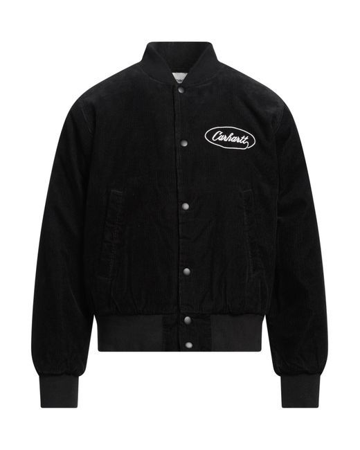 Carhartt Black Jacket Cotton, Nylon, Elastane for men
