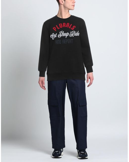 PEUTEREY.PLURALS Black Sweatshirt for men