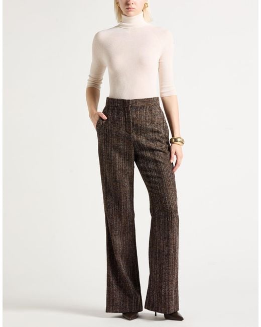 Fendi Brown Pants Wool, Alpaca Wool, Polyamide