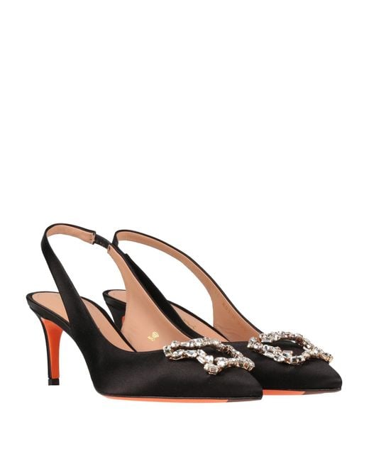 Santoni Black Pumps