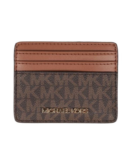 MICHAEL Michael Kors Brown Cardholder Pvc