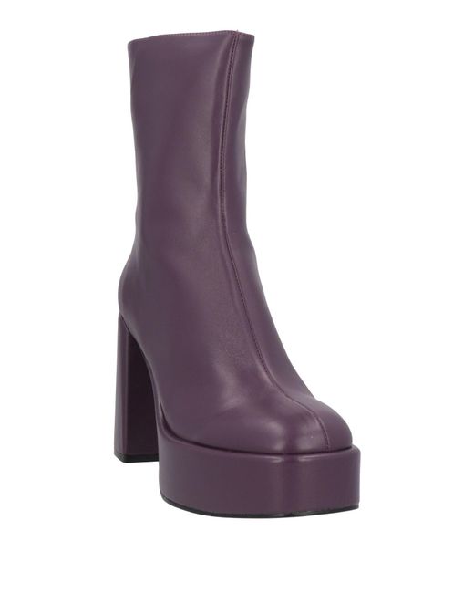 Jeannot Purple Ankle Boots
