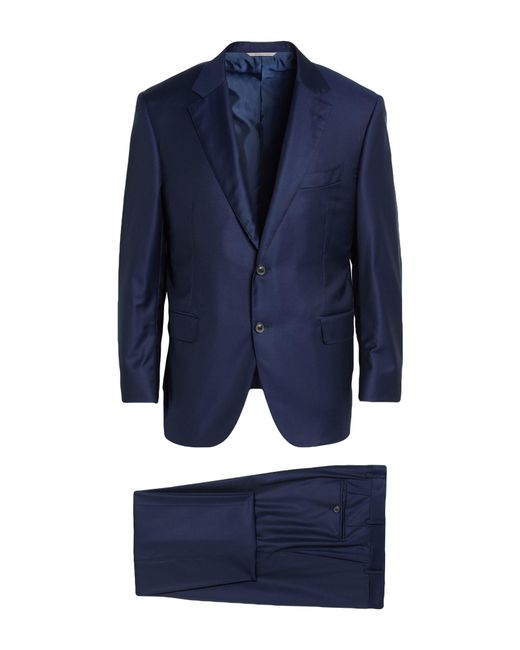 Canali Blue Suit Wool for men