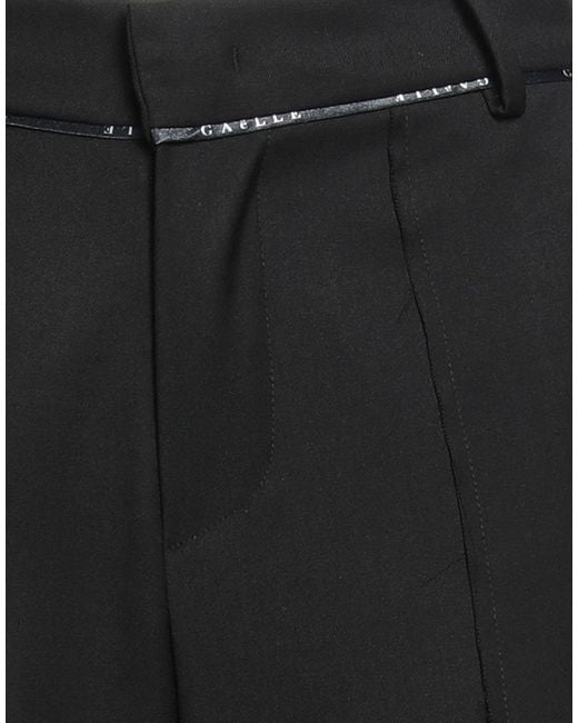 Gaelle Paris Black Pants Polyester, Viscose, Elastane
