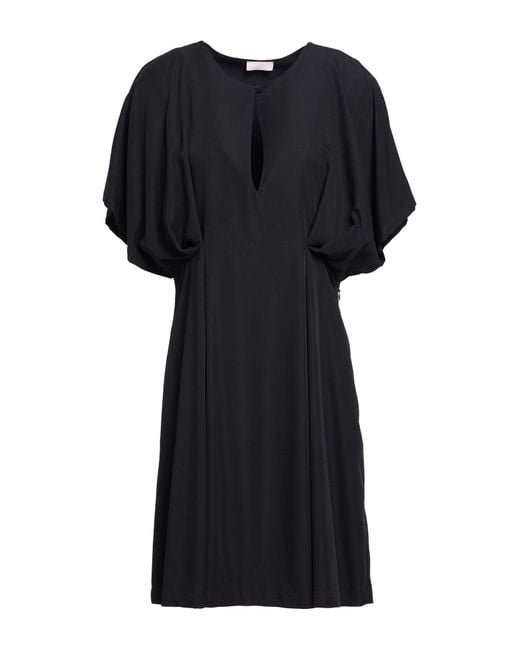 Liu Jo Black Mini Dress Viscose, Polyester