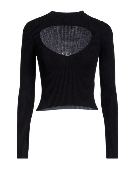 DIESEL Black Sweaters