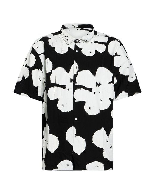 FAMILY FIRST Black Shirt Viscose, Polyamide for men