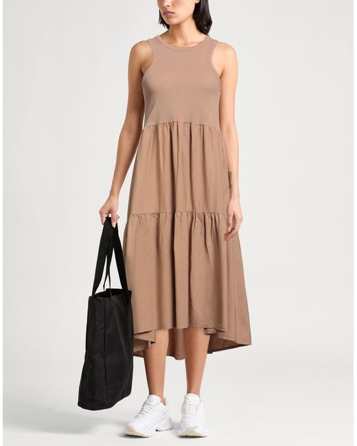 Deha Natural Midi Dress Cotton, Elastic Fibres