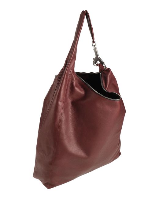 Rick Owens Brown Shoulder Bag Calfskin