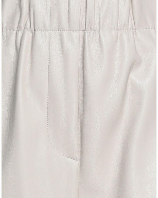 Jucca White Ivory Pants Polyester, Polyurethane