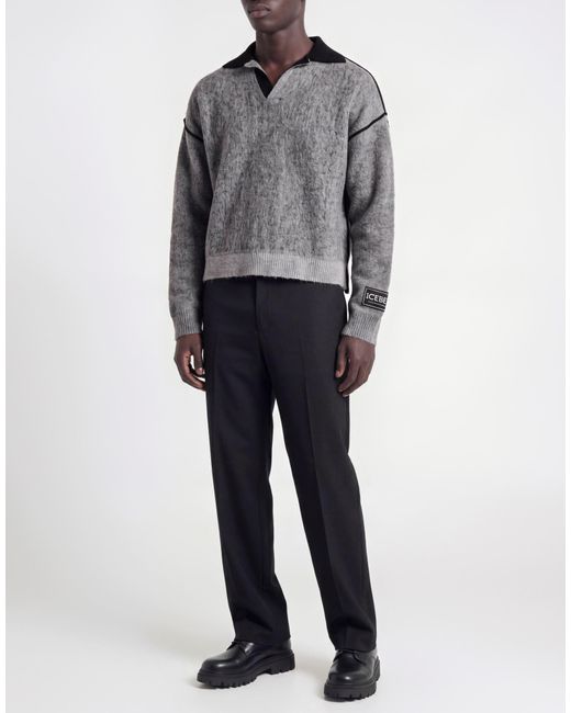 Iceberg Gray Sweater Polyamide, Wool for men