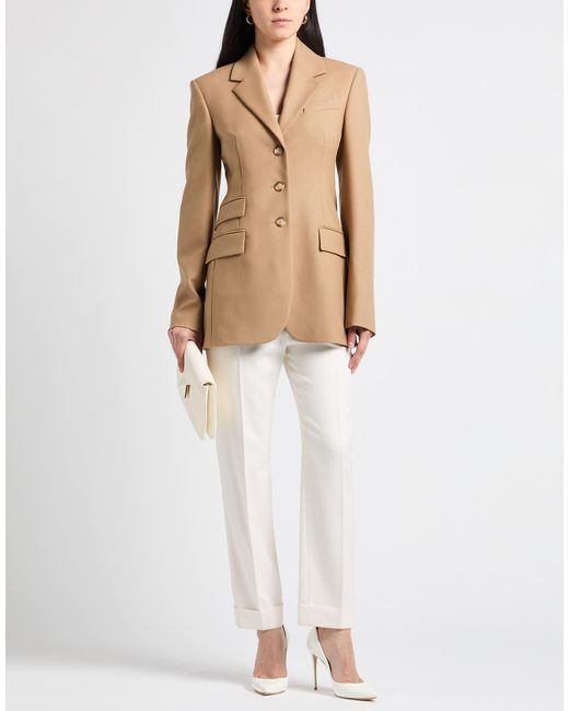Sportmax Natural Blazer Virgin Wool, Elastane