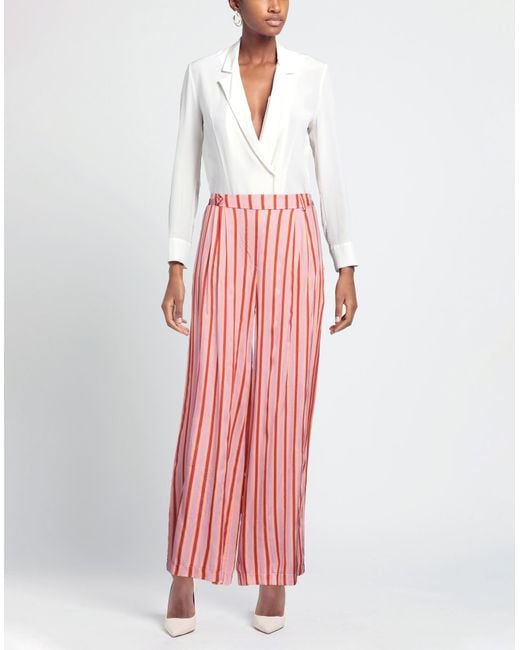 Please Red Pants Viscose