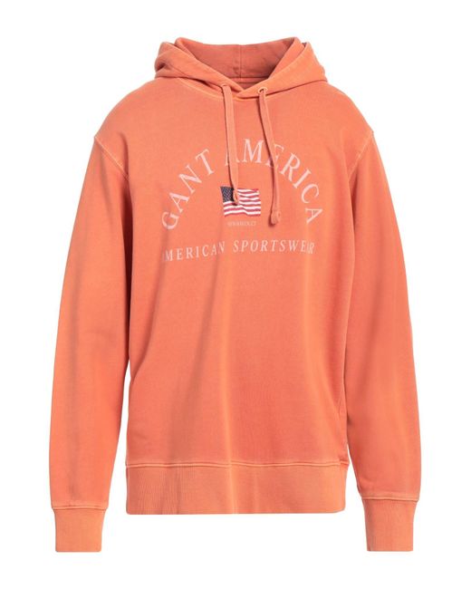 Gant Orange Sweatshirt for men