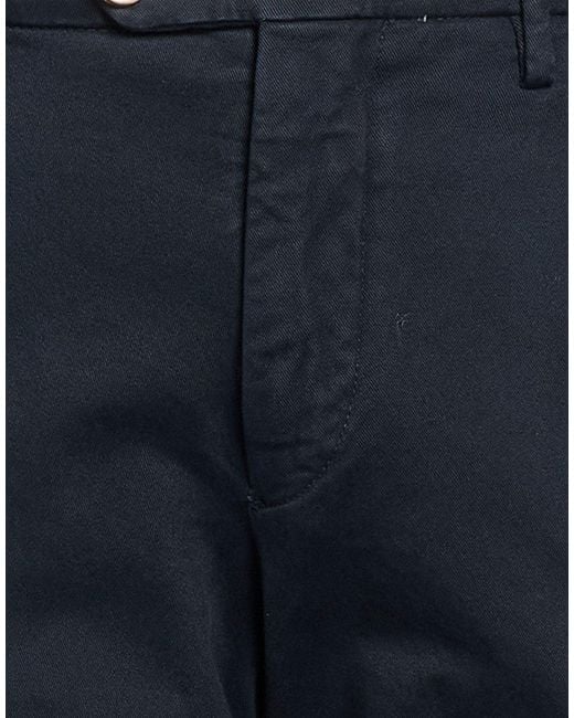 Michael Coal Blue Pants Cotton, Elastane for men