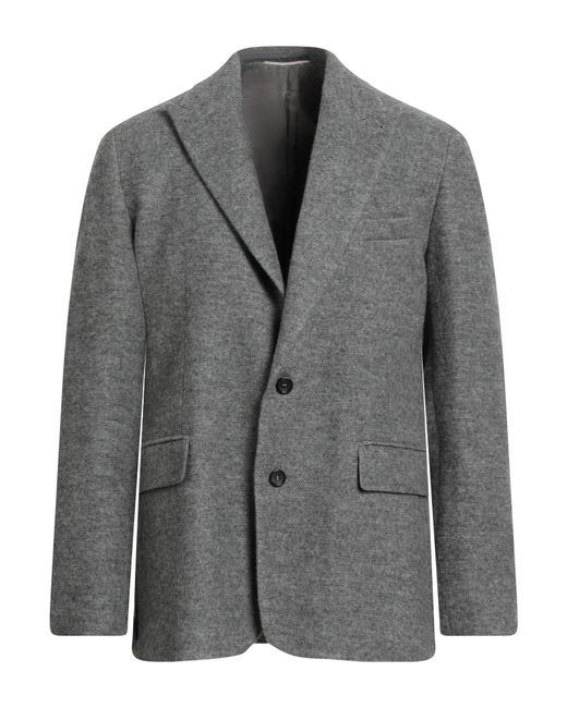 Maestrami Gray Blazer Virgin Wool, Cotton, Cashmere, Elastane for men