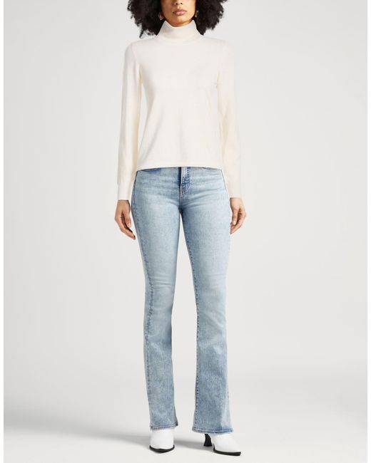 Max Mara White Turtleneck Wool, Cashmere