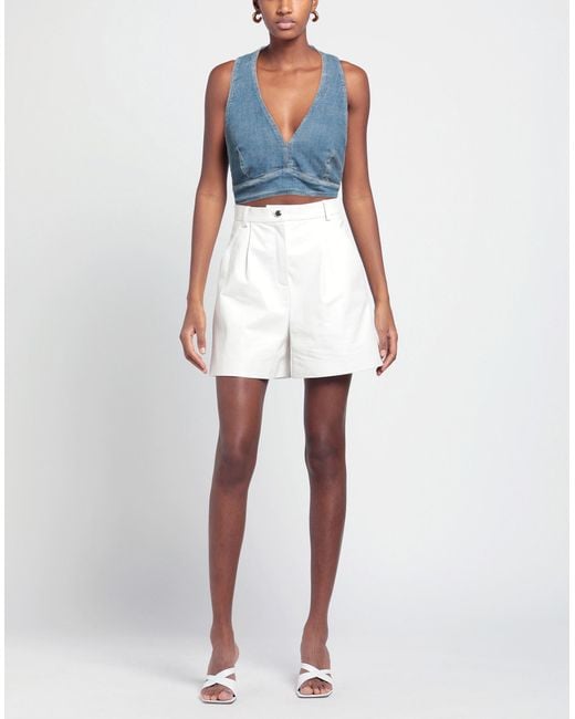 Guess Blue Top Cotton, Elastomultiester, Elastane