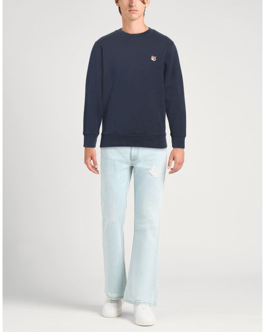 Maison Kitsuné Blue Sweatshirt for men