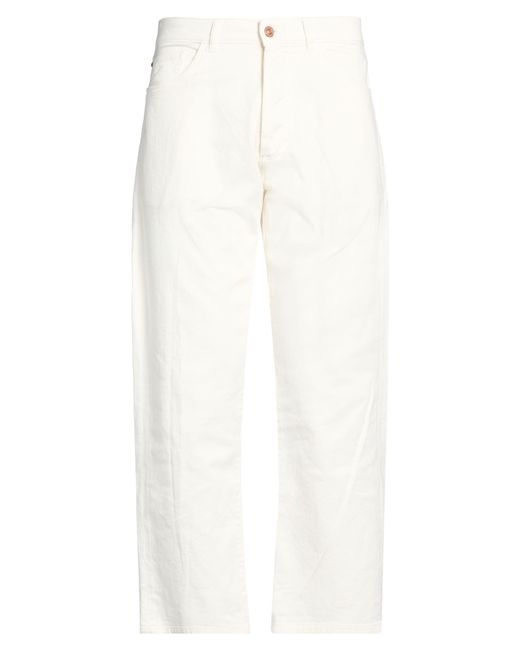 Officina 36 White Jeans Cotton, Elastane for men