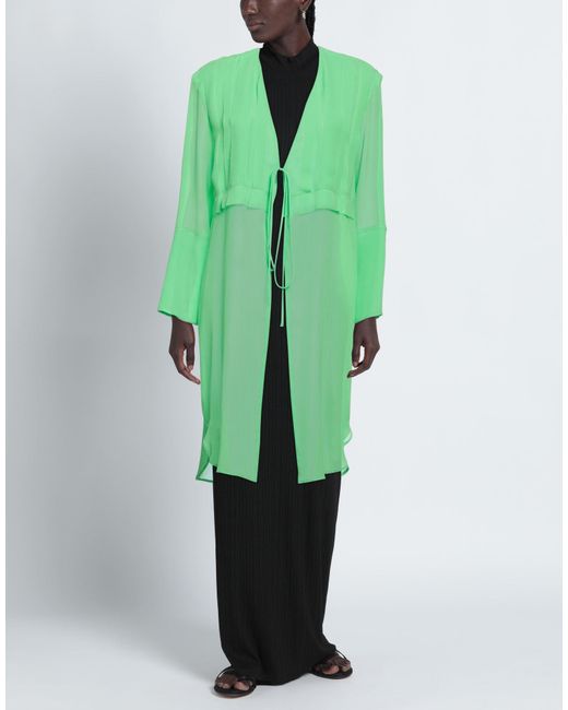 Alysi Green Overcoat & Trench Coat