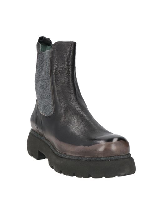 Calpierre Black Ankle Boots Leather