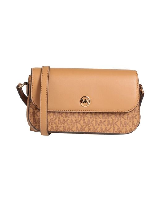 MICHAEL Michael Kors Natural Camel Cross-Body Bag Textile Fibers