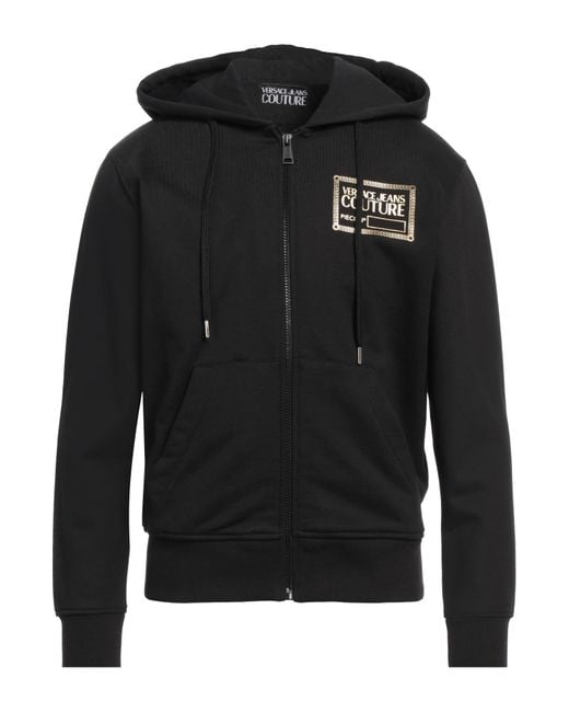 Versace Jeans Couture Black Sweatshirt Cotton for men