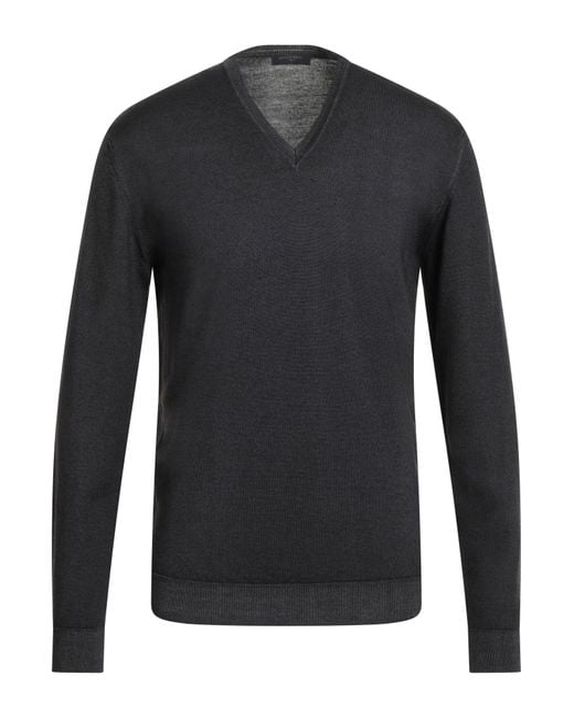 Daniele Fiesoli Blue Lead Sweater Merino Wool for men