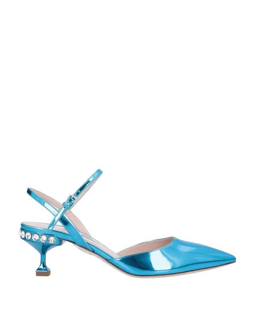 miu miu blue heels
