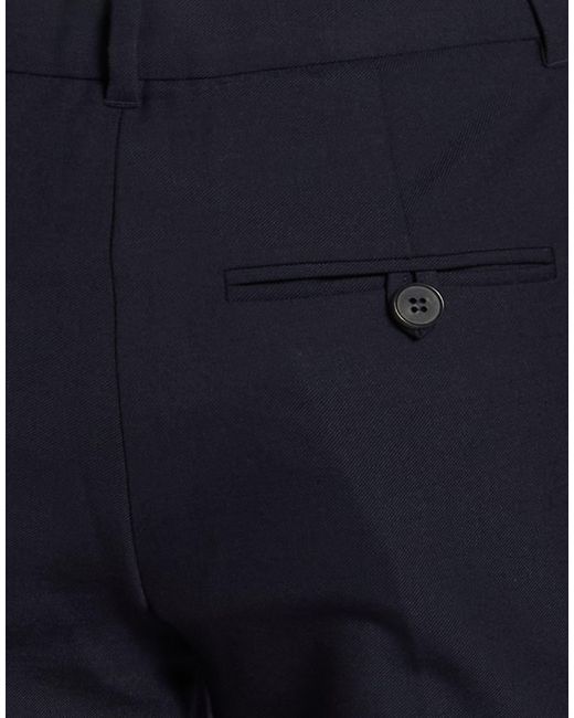 Marella Blue Pants Polyester, Virgin Wool, Elastane