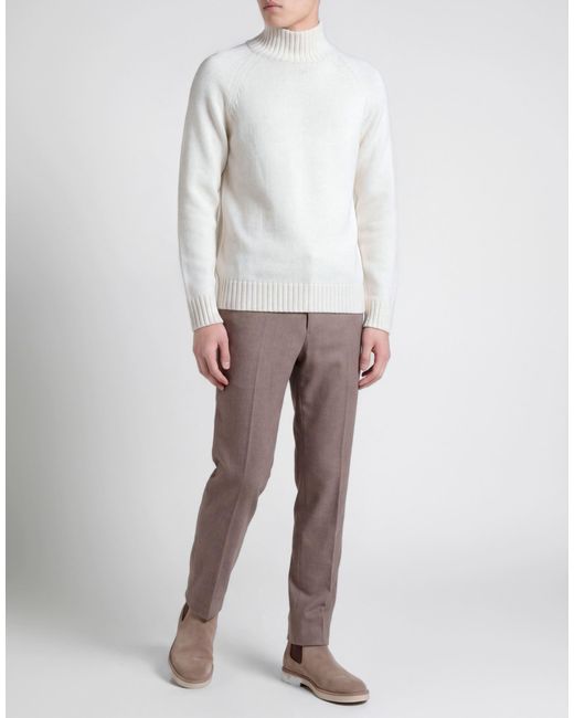Eleventy White Turtleneck Wool for men